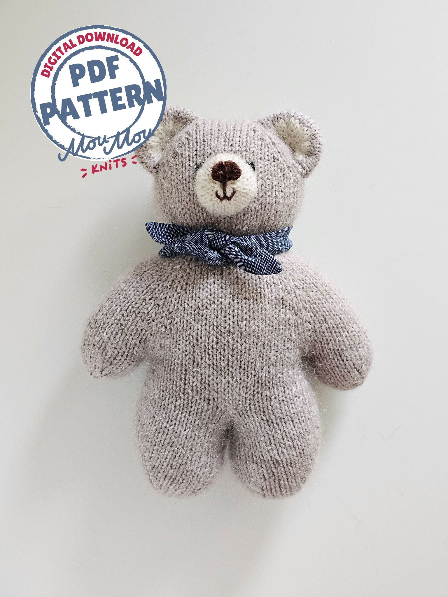 Knitting Pattern: Bear Toy
