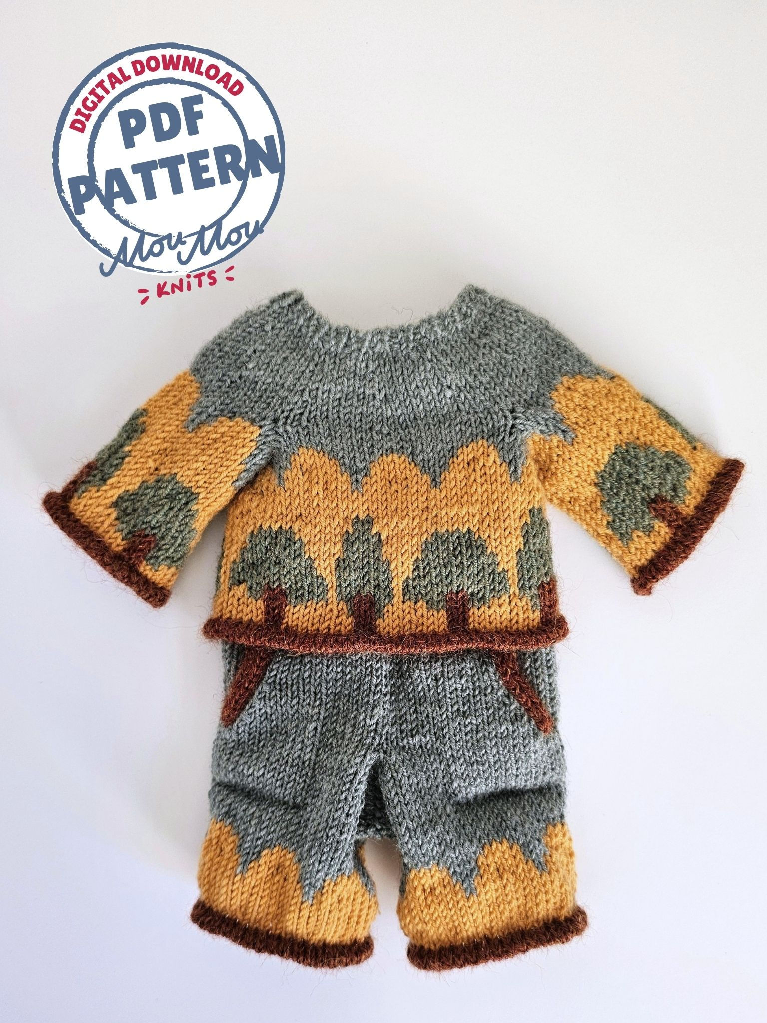 Knitting Pattern: Mochi Chic - Autumn Grove Set