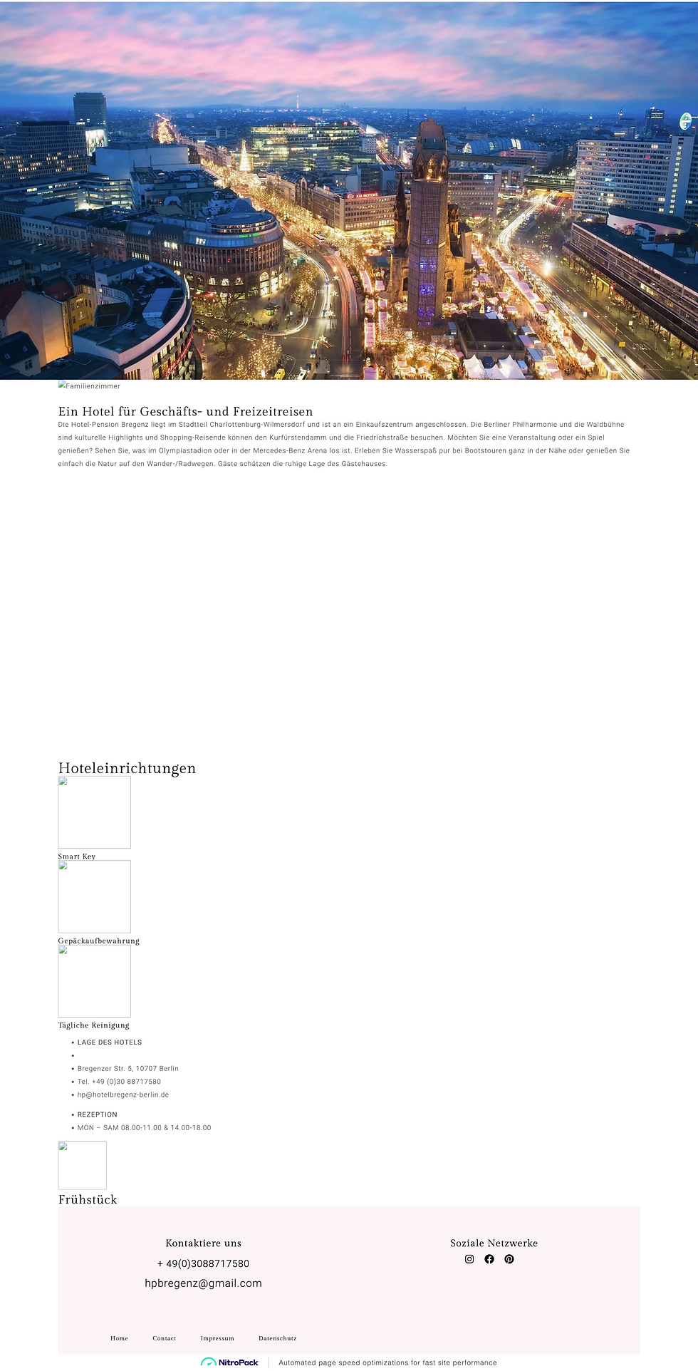Screenshot of the old site