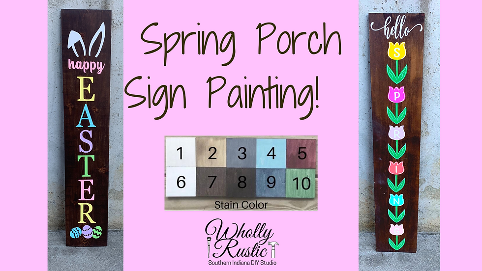 Spring Porch Leaner Painting @ First Miracle Winery!