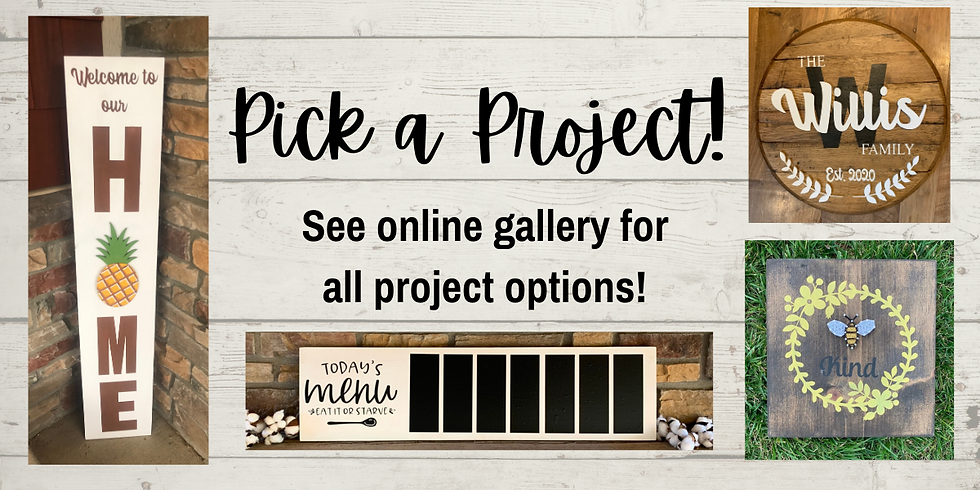 Pick a Project Class @ Wholly Rustic!
