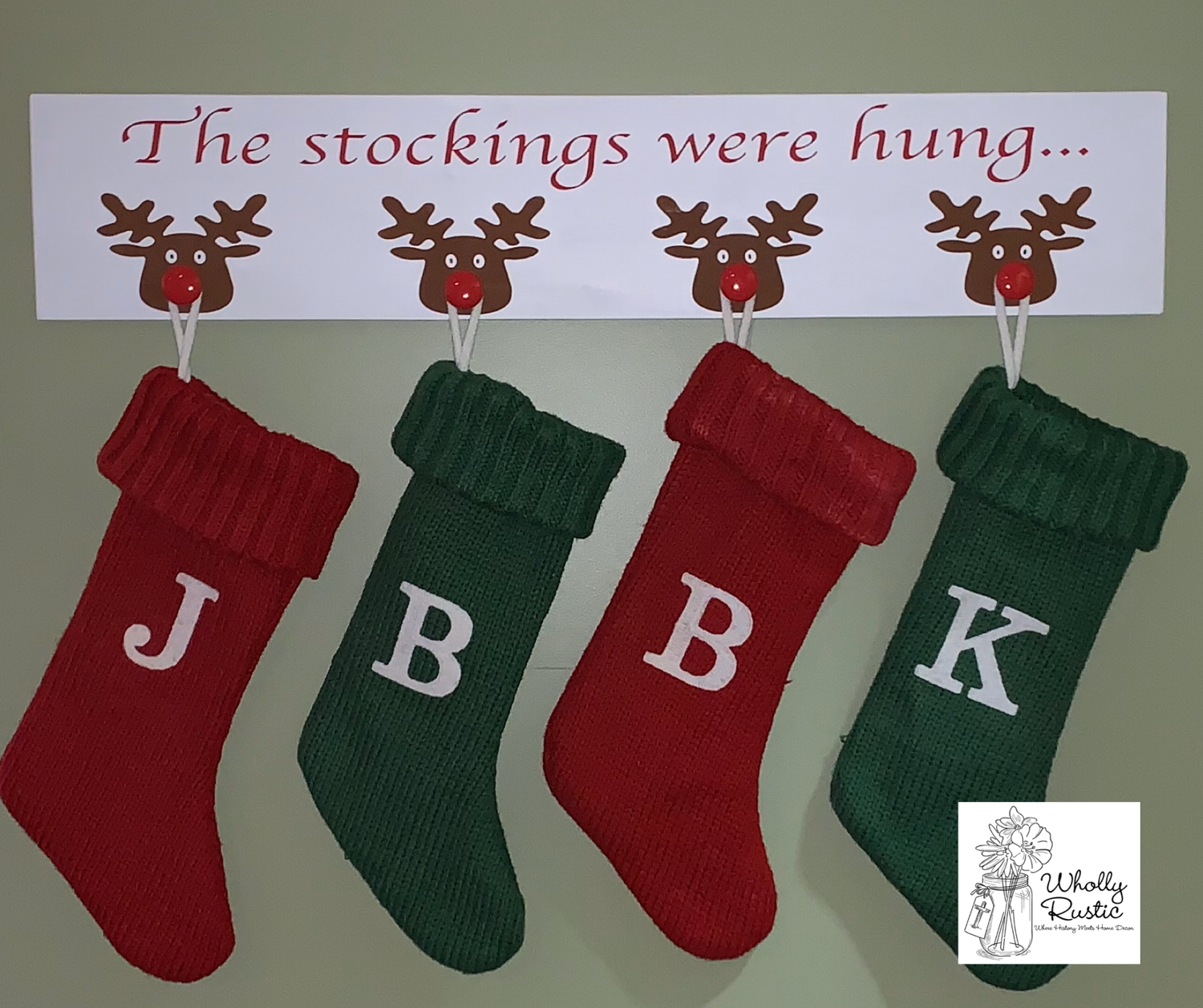 Reindeer Stocking Holder!