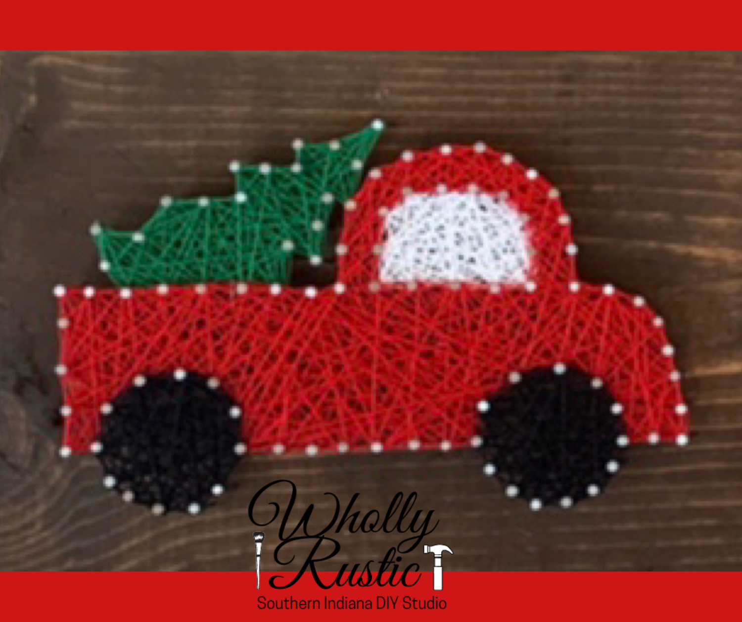 Red Truck String Art!