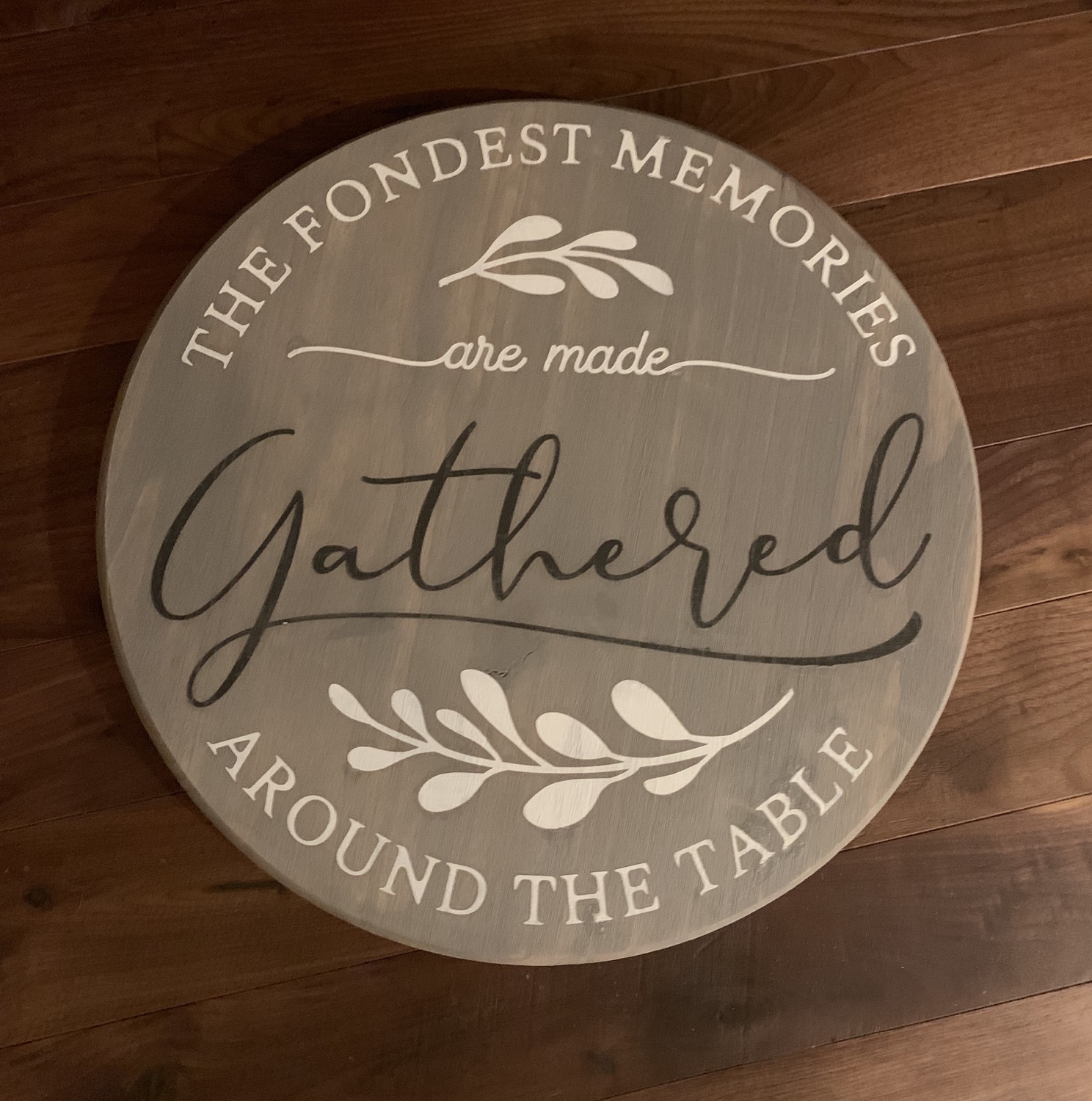 Gathered Lazy Susan or Serving Tray!