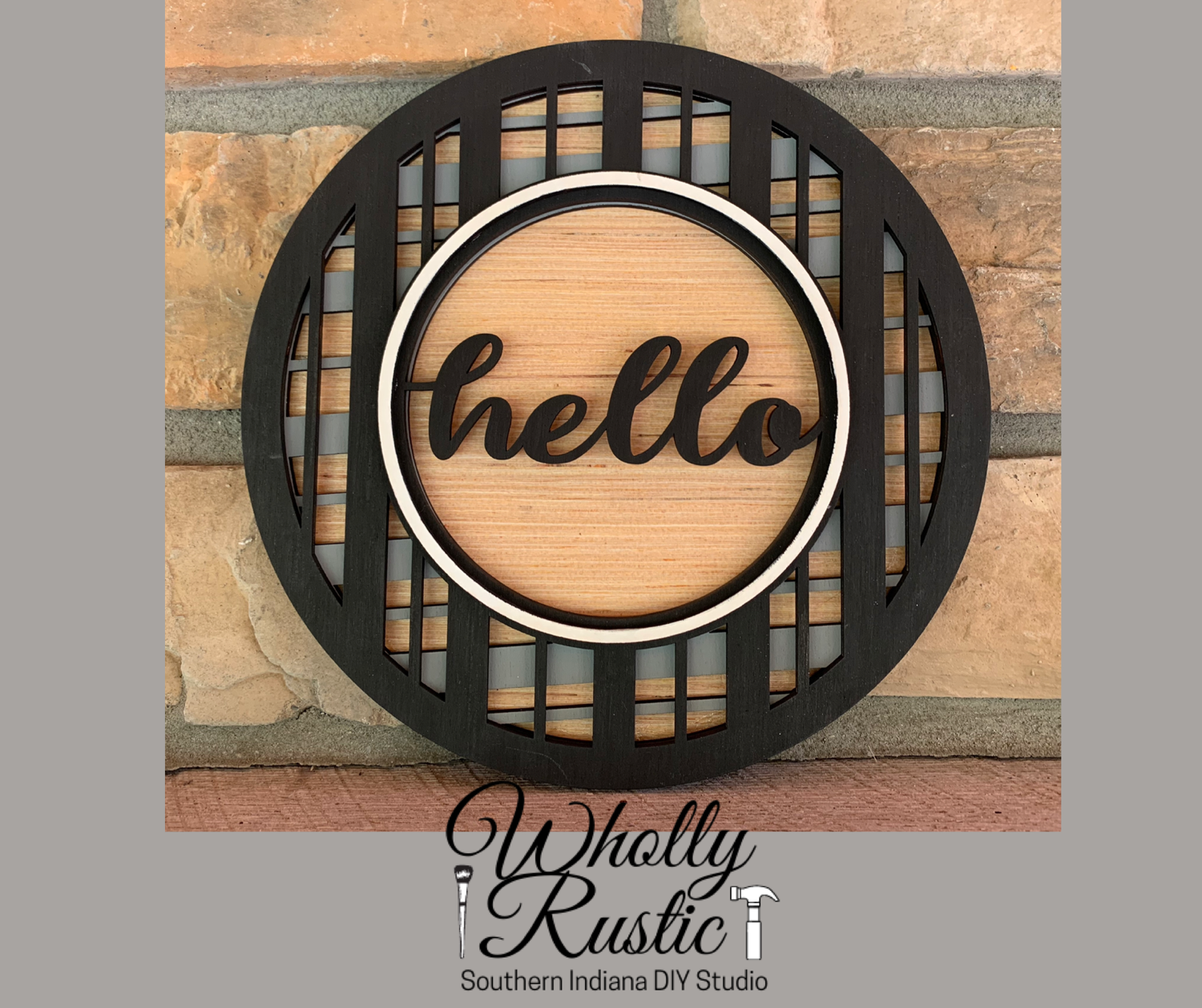 Layered Hello Door Hanger!