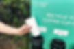 recycling a paper cup at a Simply Cups collection