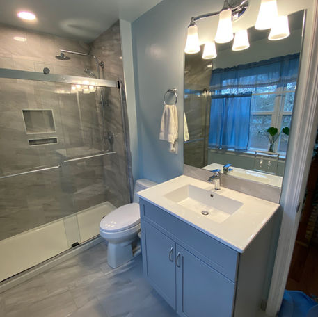 Bathroom remodel by Skydell Contracting in Branchburg NJ 08876