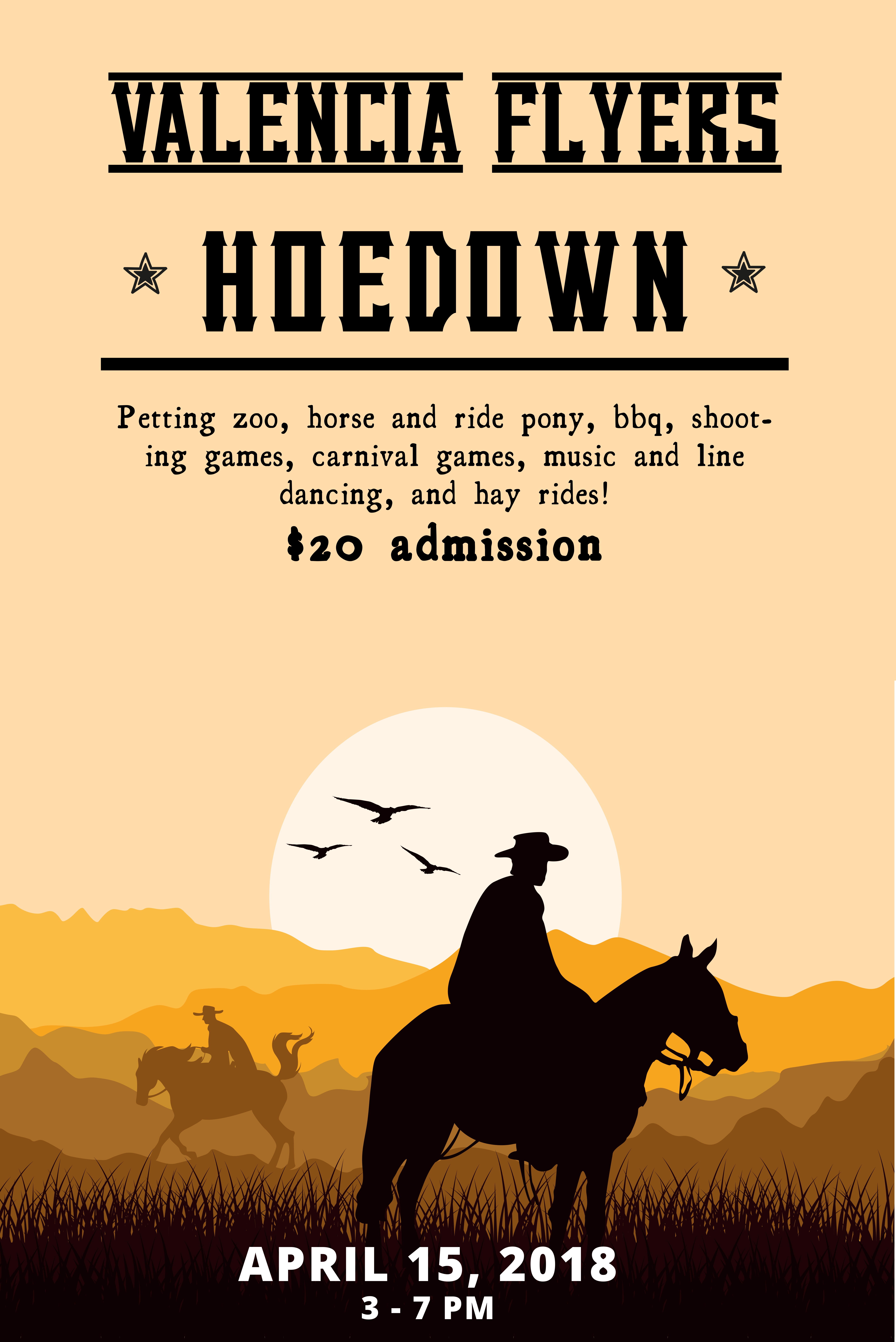 2nd annual valencia jr flyers hoedown valencia jr flyers flyers 3 game ticket package