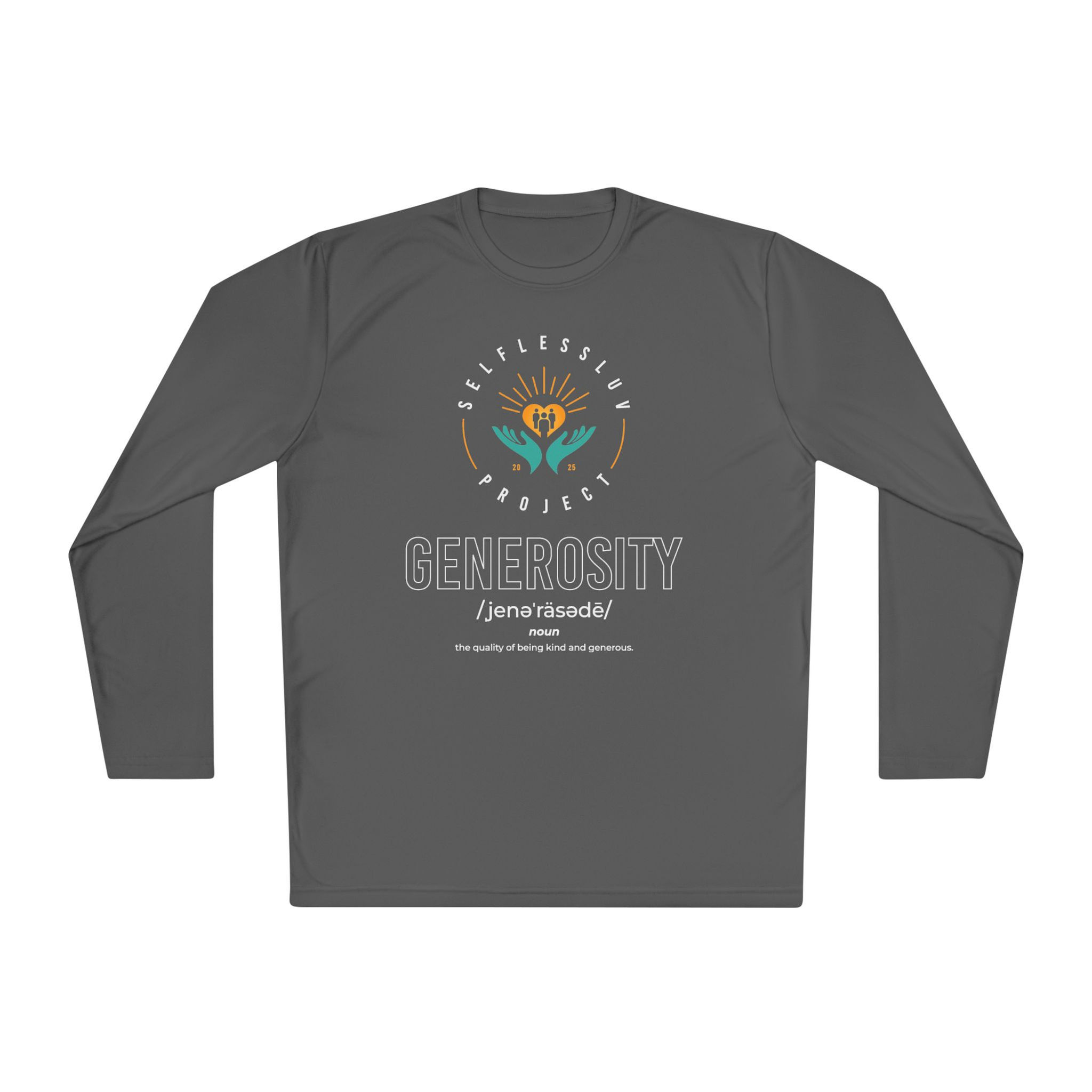 SelflessLuv Project "GENEROSITY" Unisex Lightweight Long Sleeve Tee