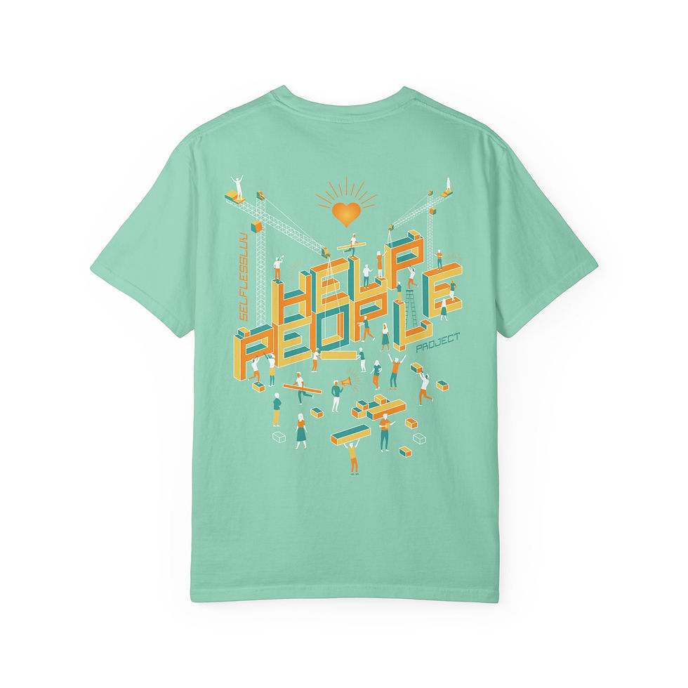 Thumbnail: SelflessLuv Proj. Unisex  "SELFLESS" Tee – Spread Kindness & Community Support