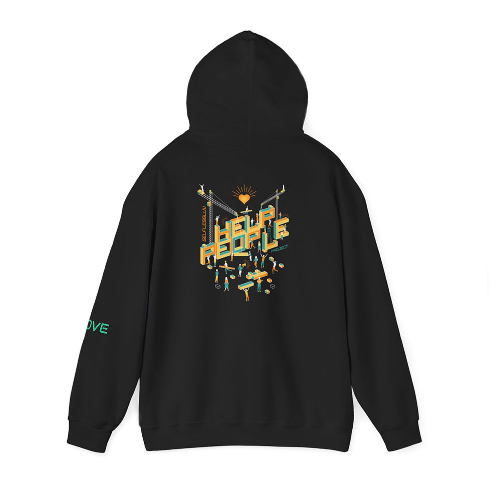 Thumbnail: SelflessLuv Project "SELFLESS"  Love Unisex Hooded Sweatshirt