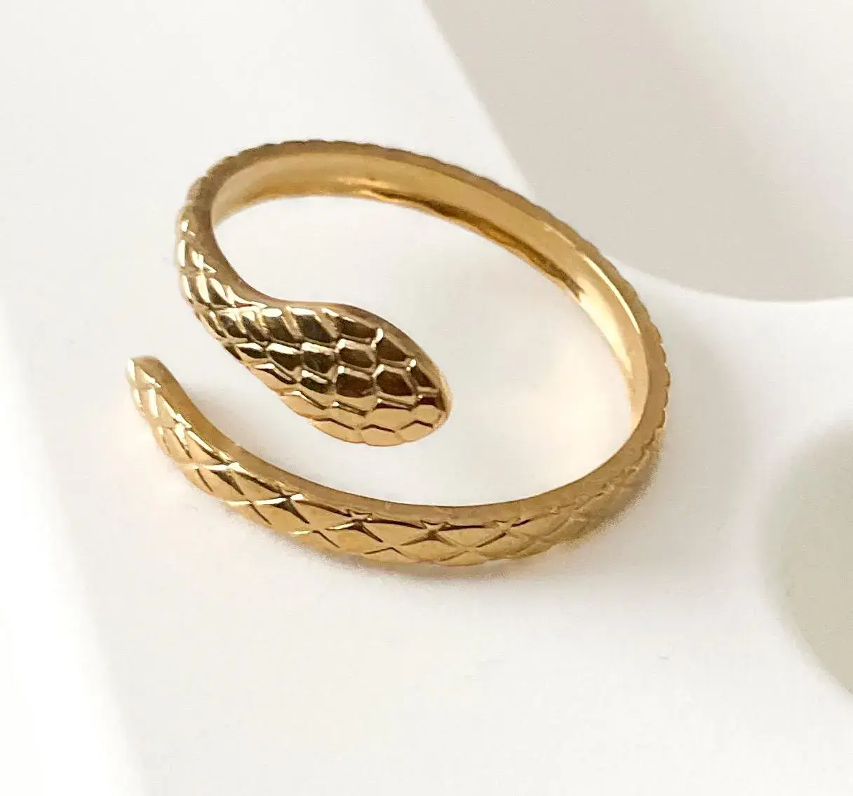 Filigraner Ring verstellbar, Schlangenring