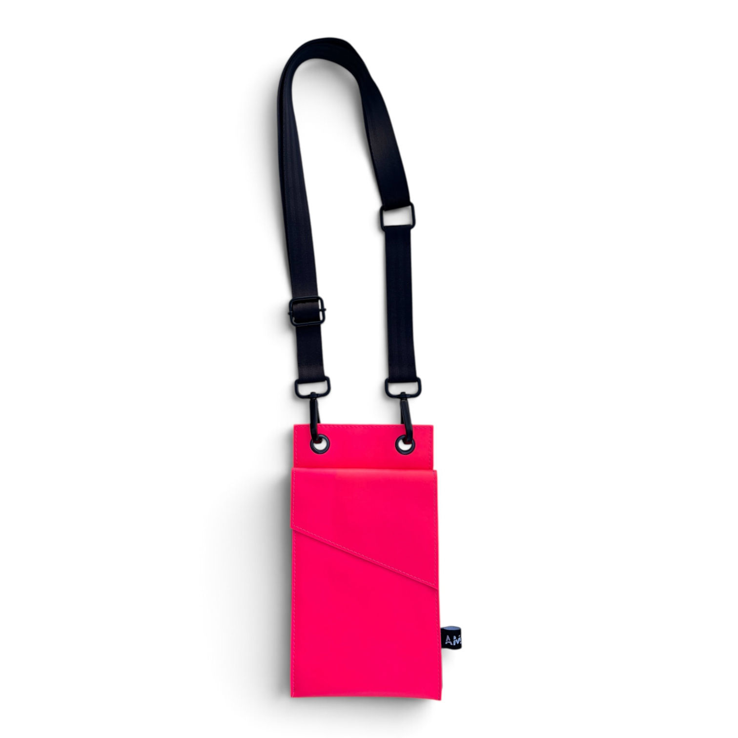 Neon Handytasche aus veganem Leder "RUSH"