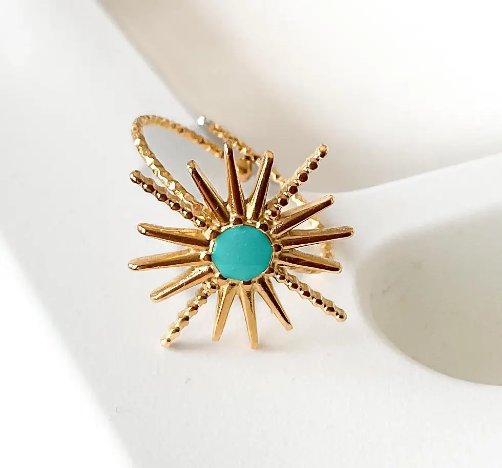 Miniaturbild: Boho Ring mit Sonnenmotiv – ausgefallen & markant