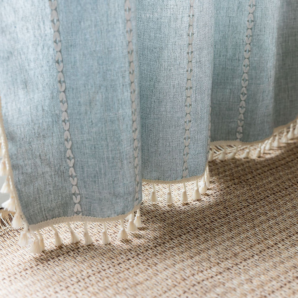 Thumbnail: Alix Light Filtering Curtain – Ash Blue