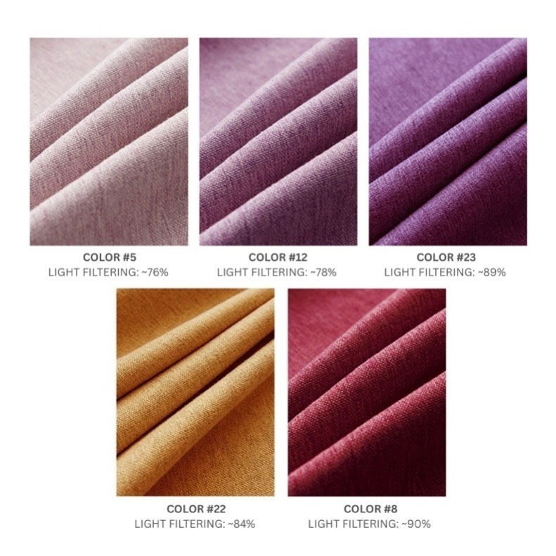 Thumbnail: Salomé Darkening Curtain – Warm Tones | 5 Colors Available