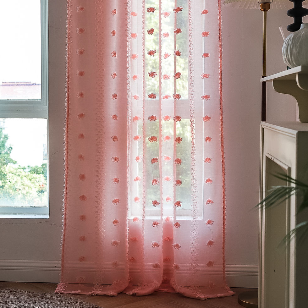 Thumbnail: Amélia Sheer Curtain – Pink