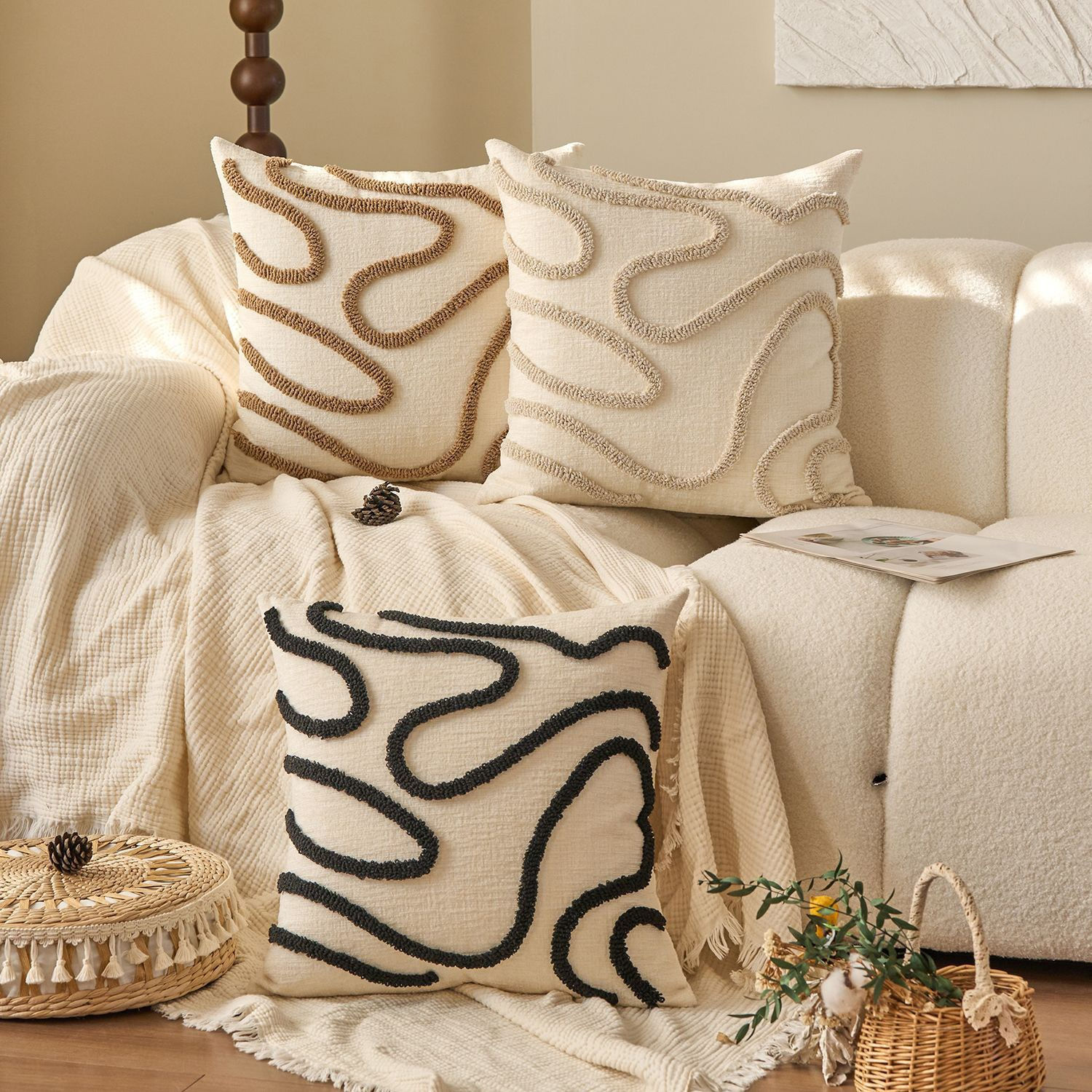 Linéa Pillow Cover Set (3 Pieces)