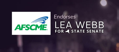 ENDORSEMENT: AFSCME Endorses Lea Webb for NY State Senate
