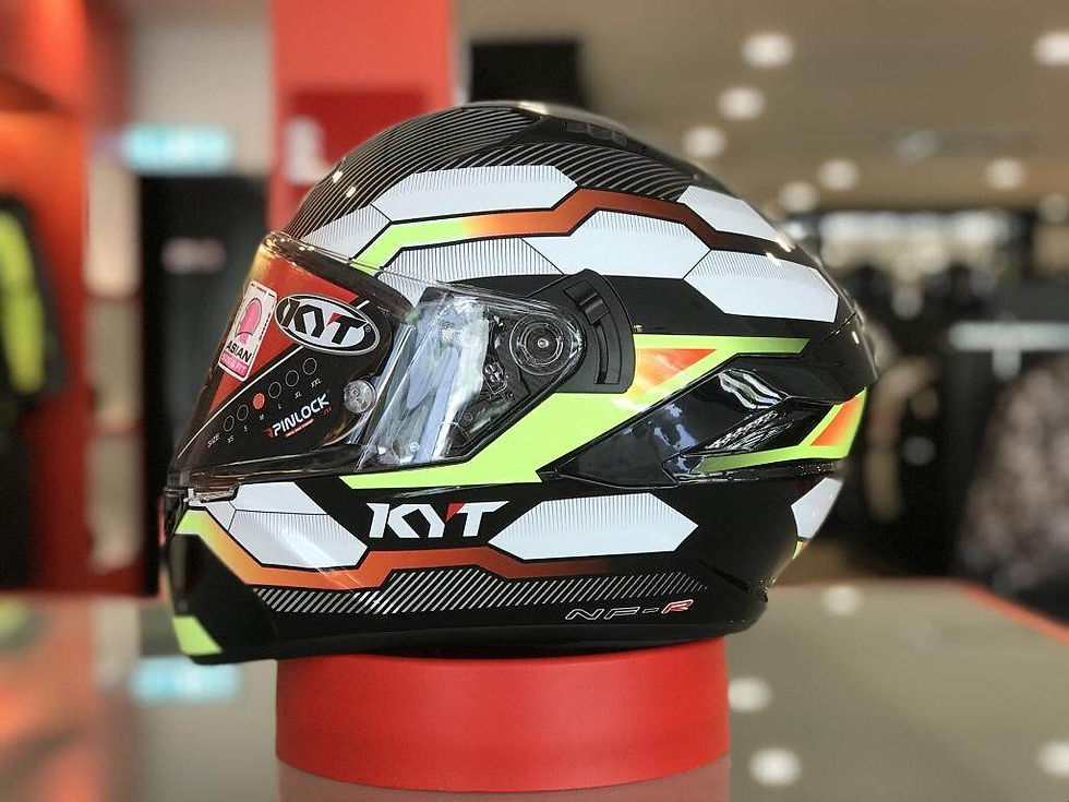 Миниатюра: KYT NFR FULL FACE HELMET (HEXAGON YELLOW)