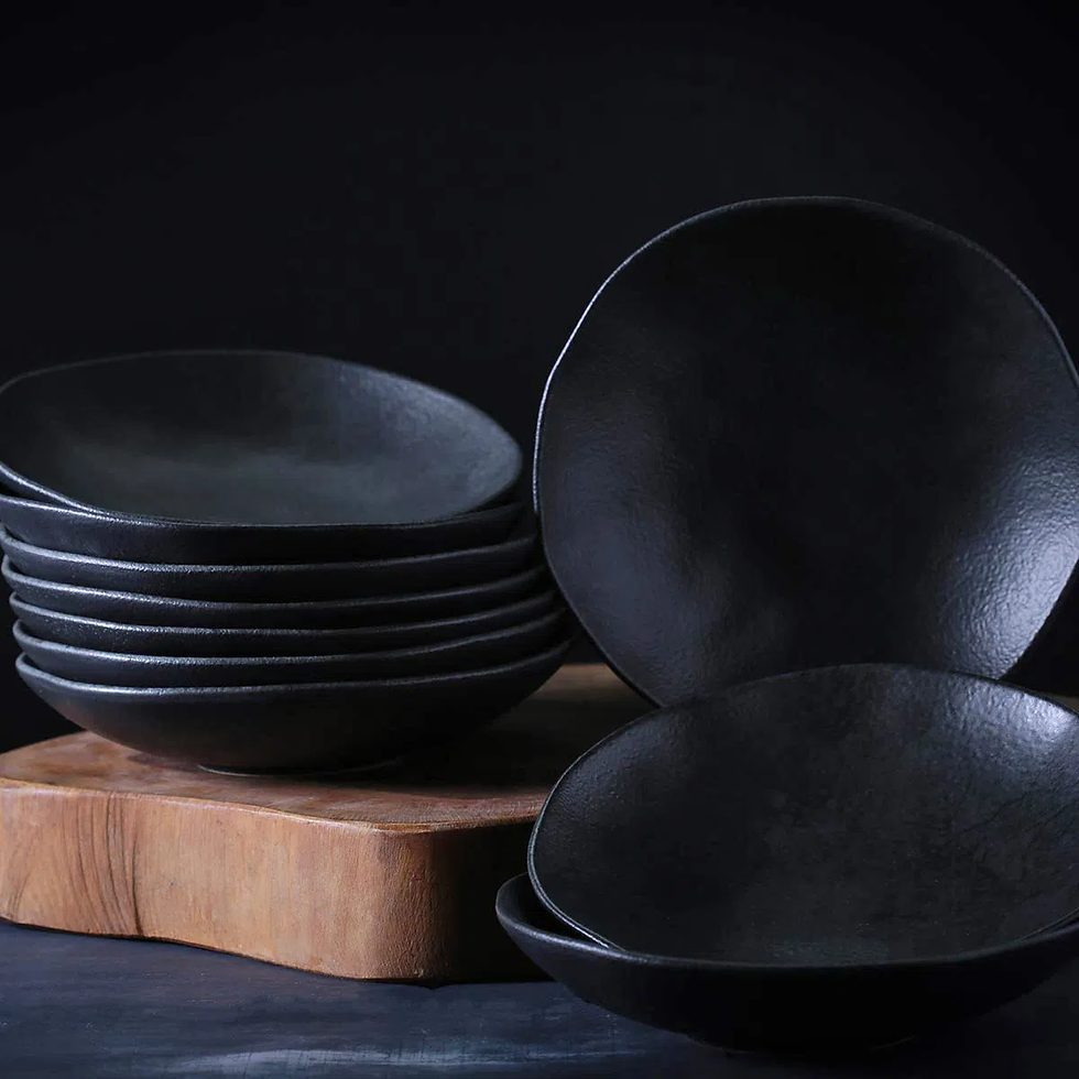Prato Fundo Orgânico Carbon 6 peças Porto Brasil
