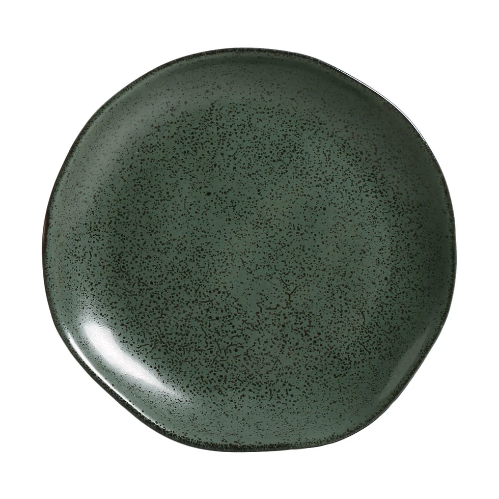 Prato de Sobremesa Orgânico Stoneware Arauco 6 peças Porto Brasil