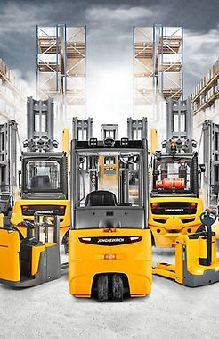 Gamma completa di carrelli elevatori elettrici Jungheinrich per magazzini e logistica industriale