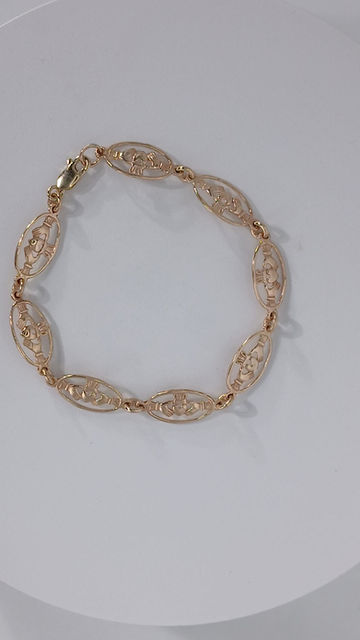 Thumbnail: 14k Claddagh Bracelet