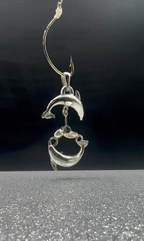 Thumbnail: Dolphin Prop Pendant 4mm bail