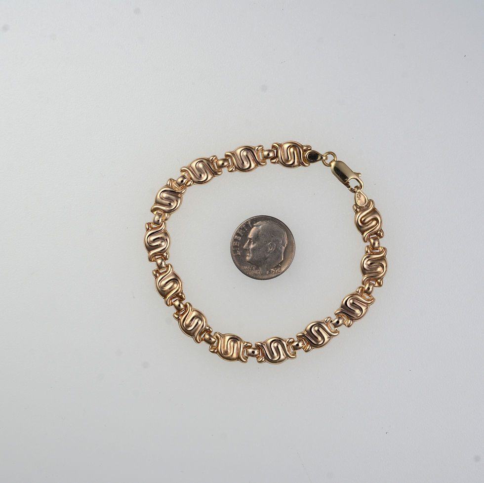 Thumbnail: 14 K Hollow Link Braclet