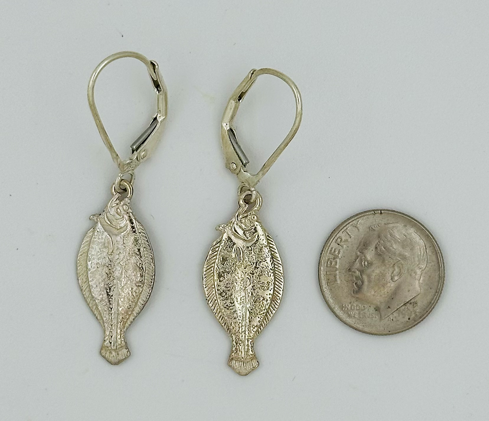 Thumbnail: flounder, fluke, earrings