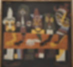 Painting by Amadou Seck of the Dakar School