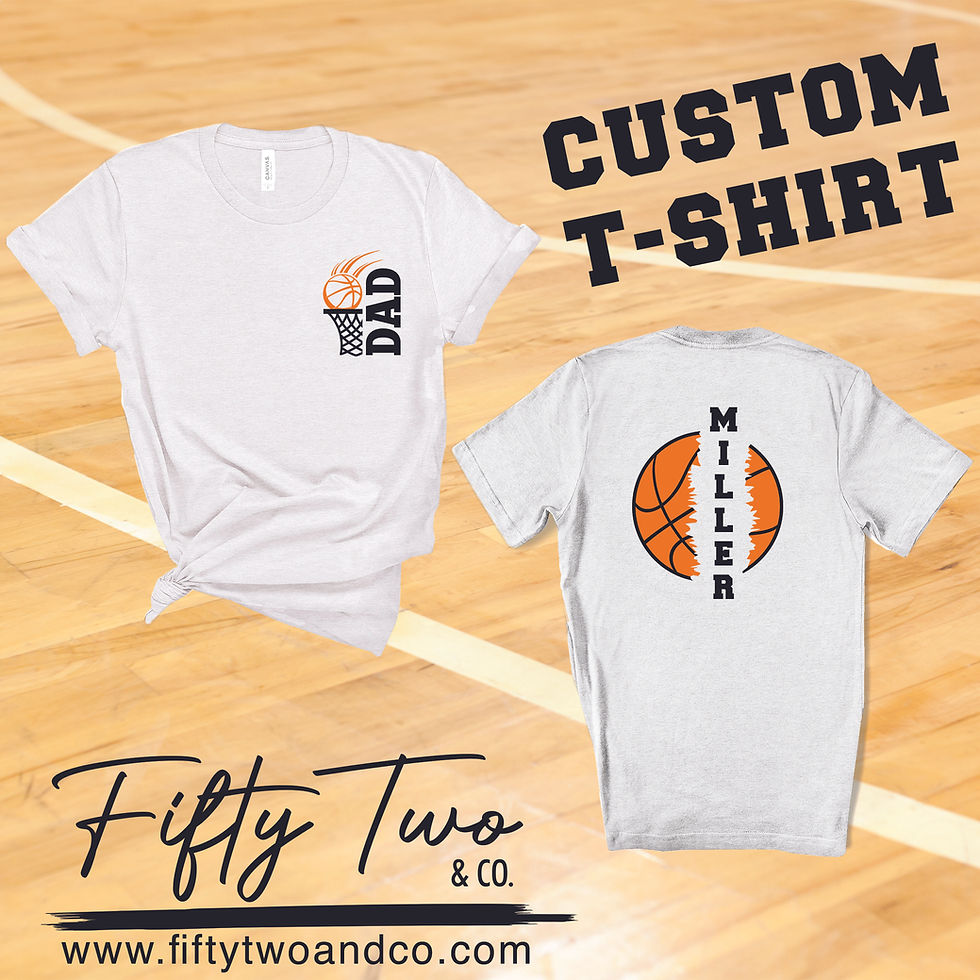 Thumbnail: Custom Basketball Dad T-shirt