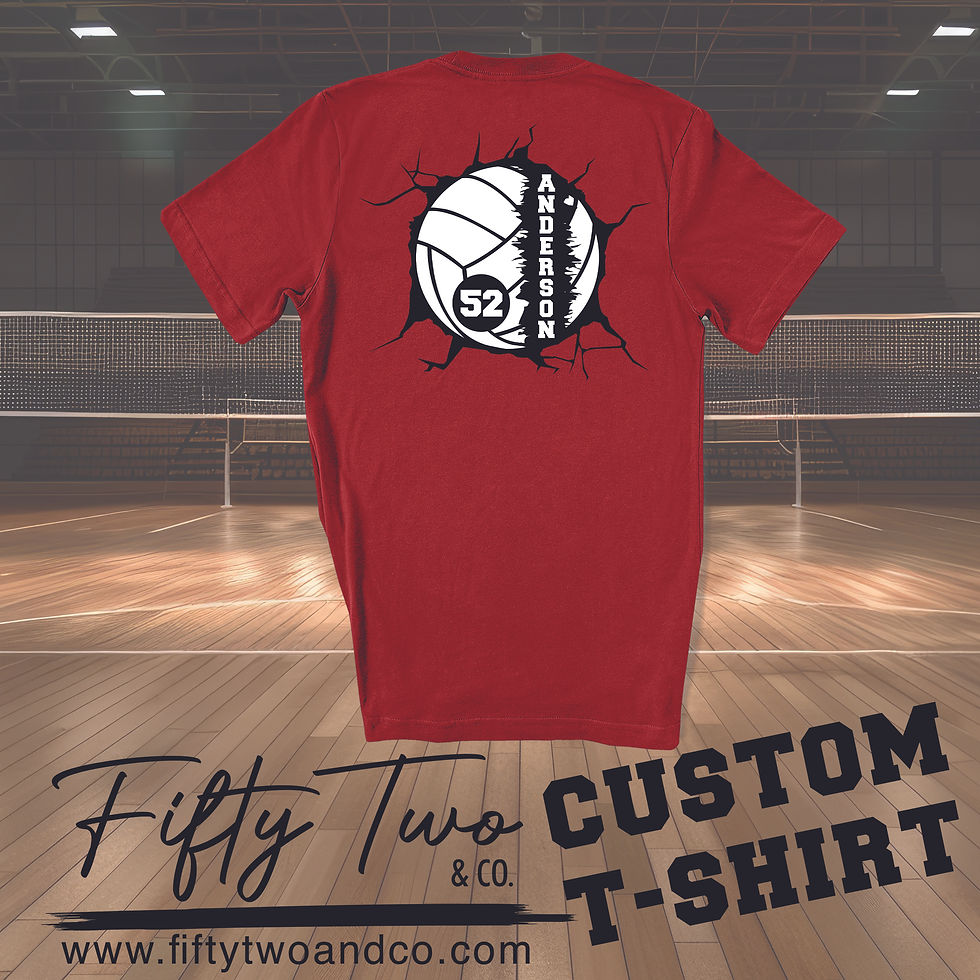 Thumbnail: Custom Volleyball Breakthrough T-shirt