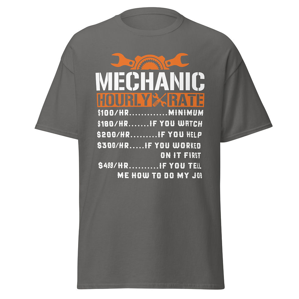 Thumbnail: Mechanic Hourly Rate T-Shirt