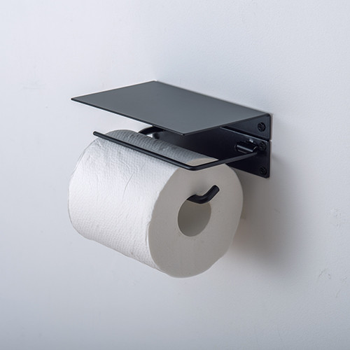 店舗限定 89 63945 トイレットペーパーホルダー シングル ブラック | POSH