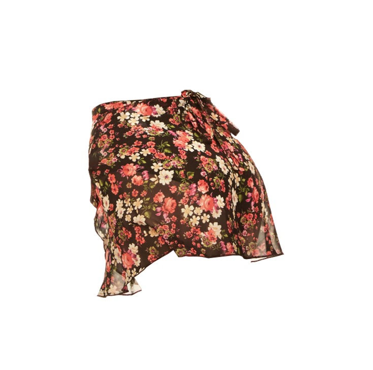 Küçük resim: Flopy Çiçek Desenli Anvelop Etek