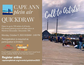 Quick Draw- Call for Artist at Cape Ann Plein Air