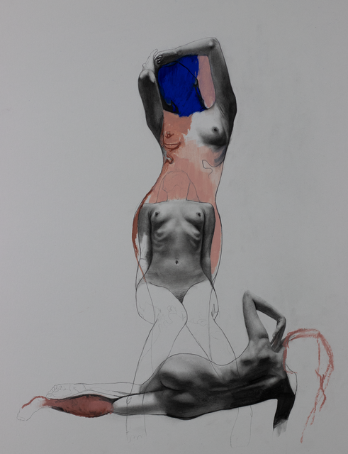 Woman Hidden in Blue