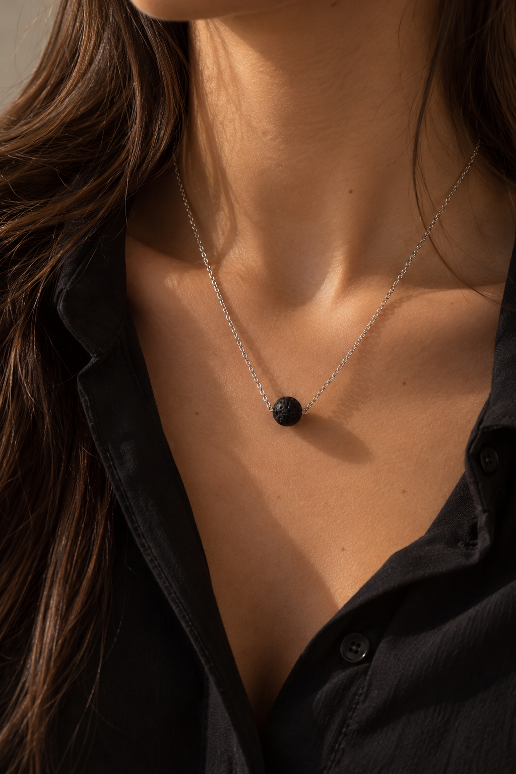 Force Tranquille | Collier en pierre de lave