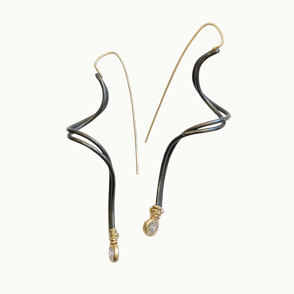 Thumbnail: Midnight Spiral Earrings