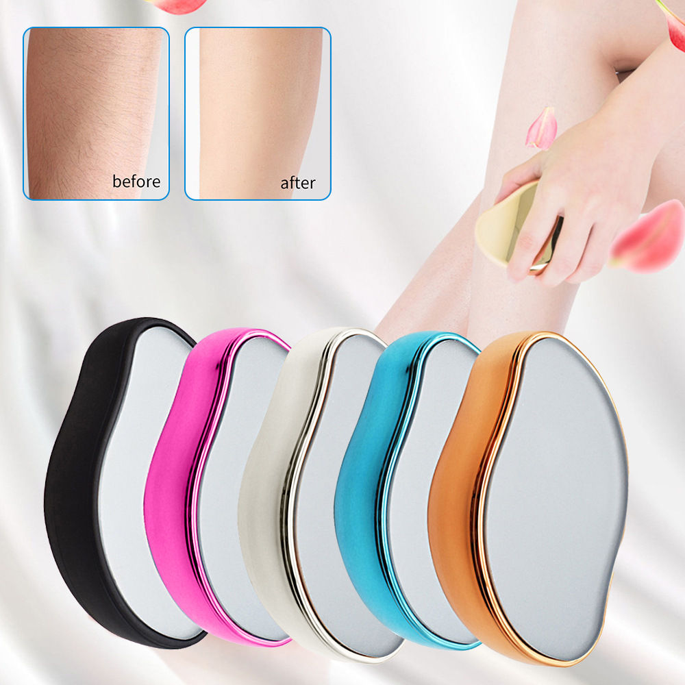 Glass Frosted Hair Remover and Exfoliator for Home Beauty Use