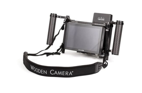 Wooden camera director's monitor cage v3 | Anonim Rental