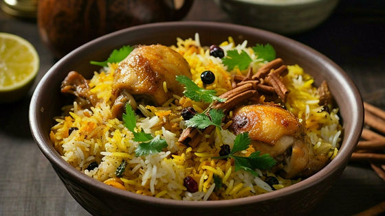 Hyderabadi Chicken Dum Biryani