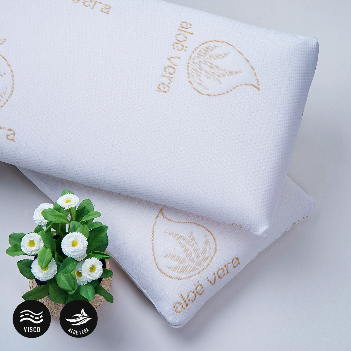 Almohada viscoelástica de alta densidad