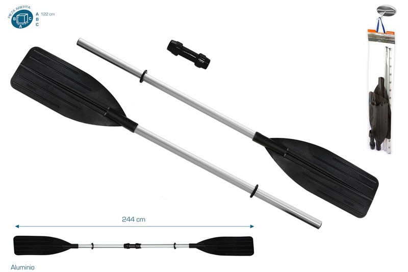 SET REMOS ALUMINIO 122 CM CONVERTIBLES EN UNO