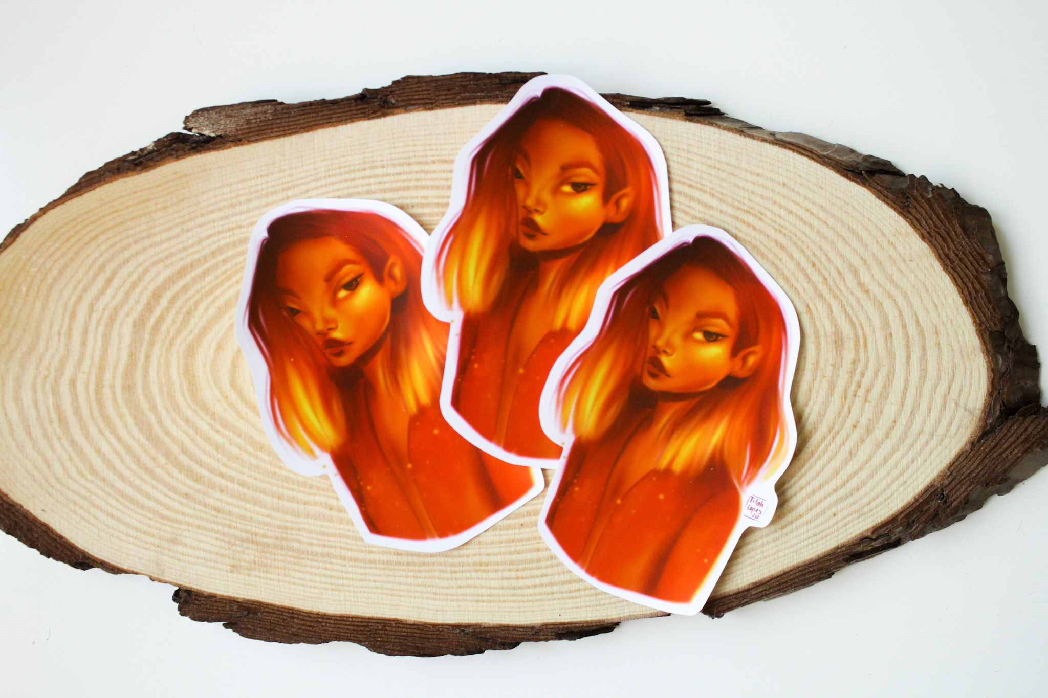 Orange Girl - Vinyl Sticker