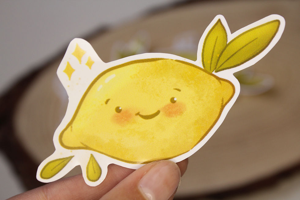 Thumbnail: Happy lemons - Vinyl Sticker