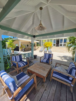 Gazebo seating looking to house