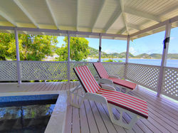 Plunge pool and chairs